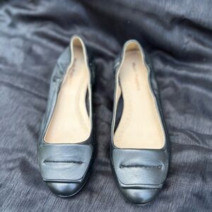 Hush Puppies Dark Leather Women's Flats